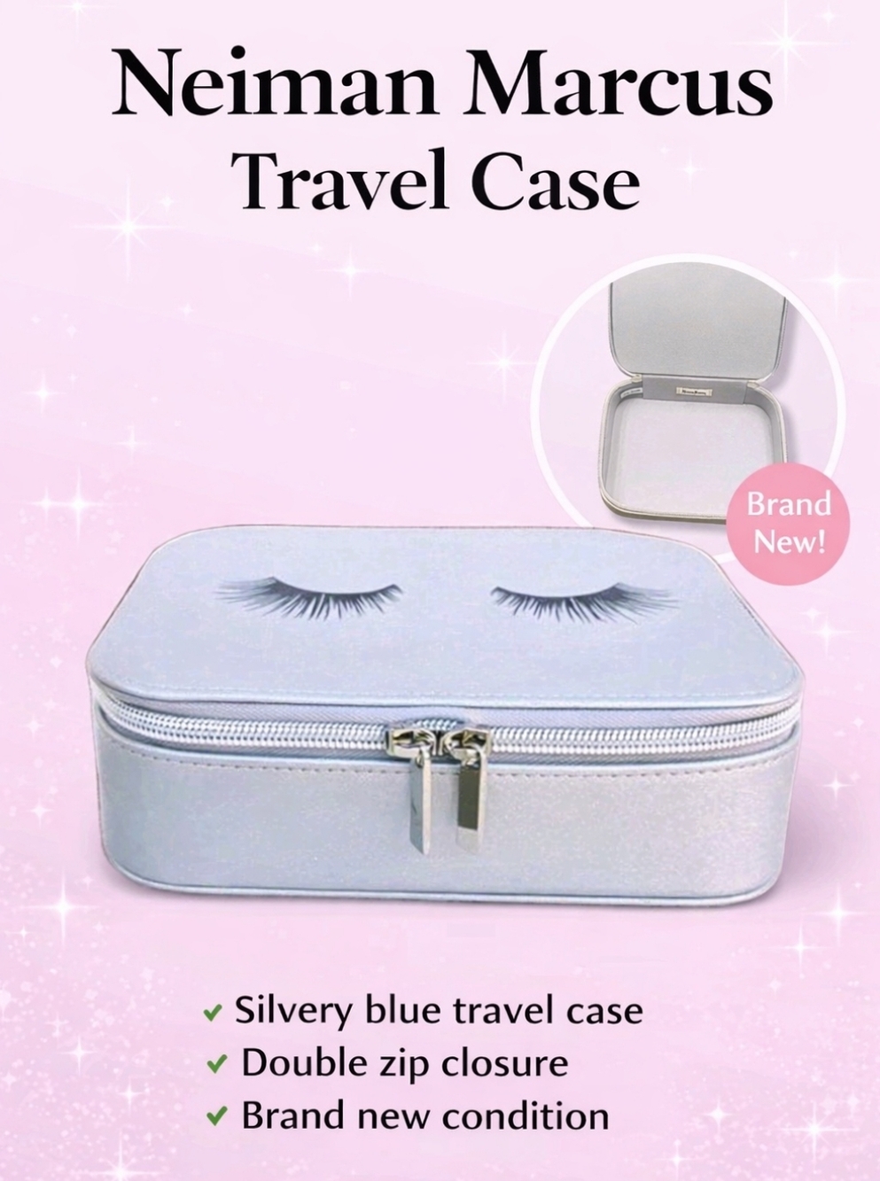 NEW Neiman Marcus Women's Gray Travel Case